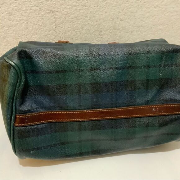 Polo Ralph Lauren Vintage Bag  Pvc Checkered Pattern Top Handle Travel Bag - Picture 6 of 16
